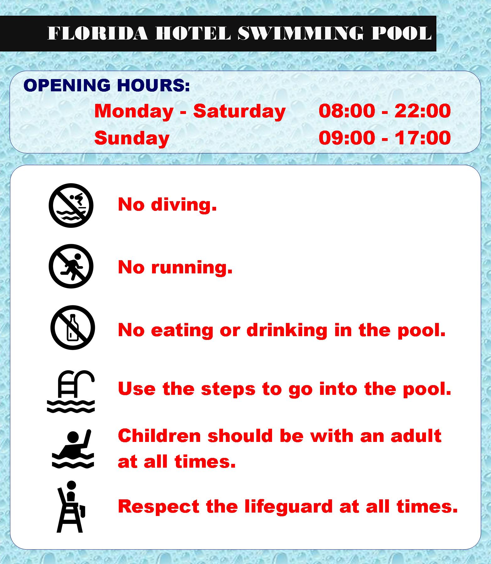 swimming pool rules