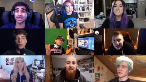 Composite image of YouTubers and Twitch streamers