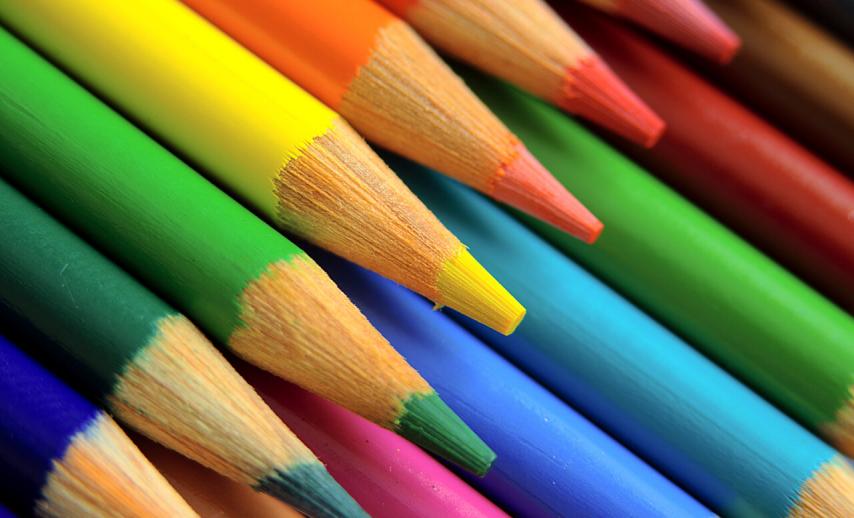 Different colour pencils